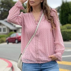 Lace crochet blouse
